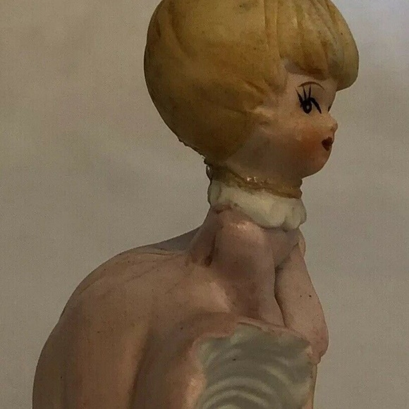 Vintage Napcoware Bloomer Girl Figurine Pink Dress - Picture 5 of 6